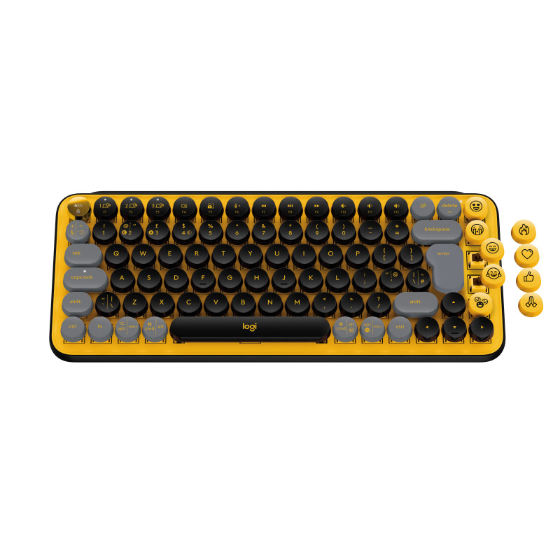 Logitech POP Keys Wireless Mechanical Keyboard With Emoji Keys tastiera Universale RF senza fili + Bluetooth AZERTY Francese