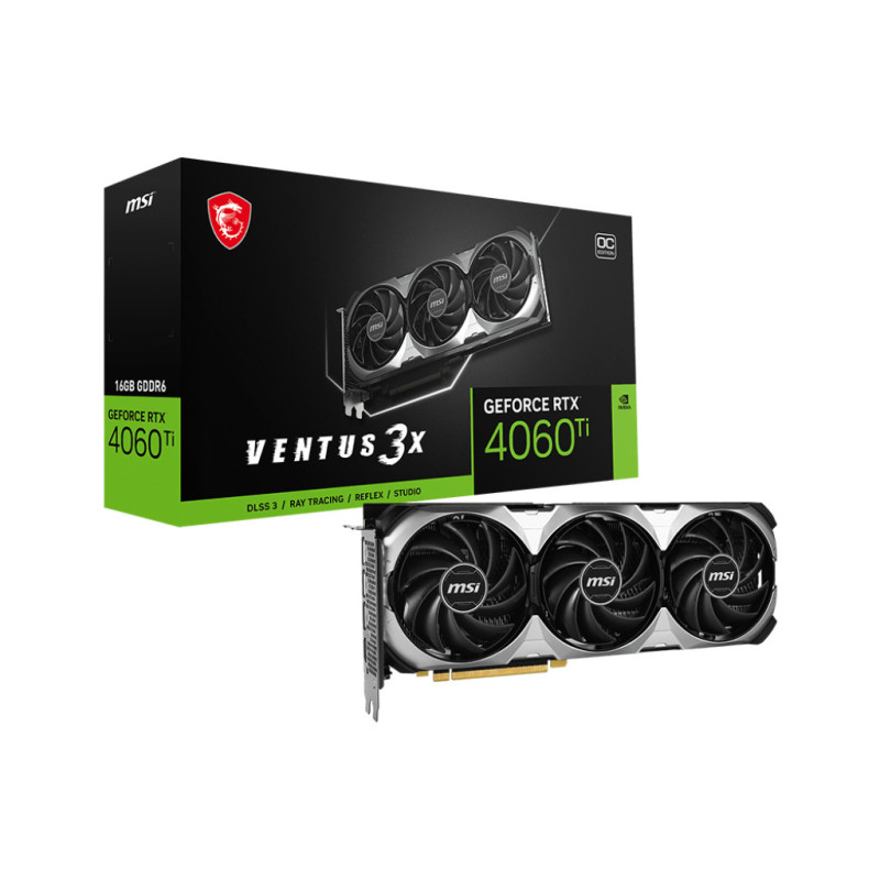 MSI VENTUS GEFORCE RTX 4060 TI 3X 16G OC scheda video NVIDIA 16 GB GDDR6