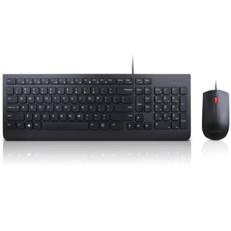 Lenovo 4X30L79894 tastiera Mouse incluso Ufficio USB Francese Nero