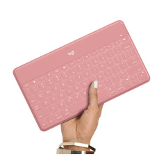 Logitech Keys-To-Go Inglese britannico Bluetooth Rosa