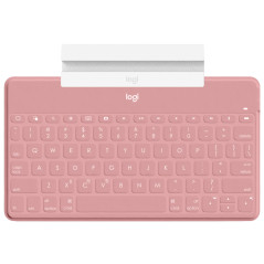 Logitech Keys-To-Go Inglese britannico Bluetooth Rosa