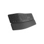 Logitech Ergo K860 tastiera Ufficio RF senza fili + Bluetooth Francese Grafite