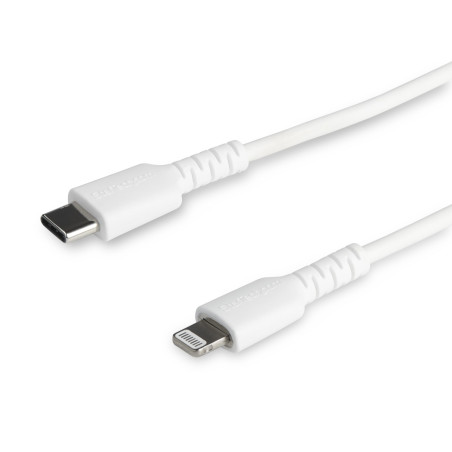 StarTech.com Cavo durevole da USB-C a Lightning da 2m bianco - Cavo di alimentazione sincronizzazione in Fibra aramidica