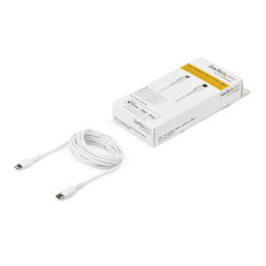 StarTech.com Cavo durevole da USB-C a Lightning da 2m bianco - Cavo di alimentazione sincronizzazione in Fibra aramidica