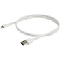 StarTech.com Cavo da USB-A a Lightening bianco da 1m di colore bianco - Robusto e resistente cavo di