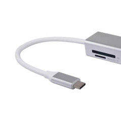 Equip 133480 replicatore di porte e docking station per laptop USB 3.2 Gen 1 (3.1 Gen 1) Type-C Argento