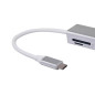 Equip 133480 replicatore di porte e docking station per laptop USB 3.2 Gen 1 (3.1 Gen 1) Type-C Argento