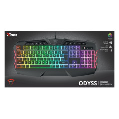 Trust GXT 881 ODYSS tastiera Gaming USB QWERTY Italiano Nero