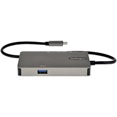 StarTech.com Adattatore multiporta USB-C a HDMI 4K 30 Hz o VGA 1080p - Convertitore USB C con HUB USB a 3 porte e 100W Power