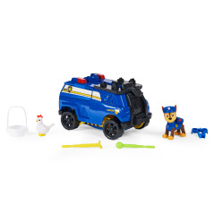 PAW Patrol | Veicolo della polizia Rise N' Rescue di Chase | Veicolo trasformabile con personaggio di Chase e accessori inclusi