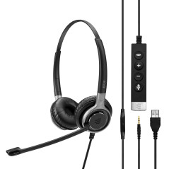 EPOS IMPACT SC 665 USB Auricolare Cablato A Padiglione Musica e Chiamate USB tipo A Nero, Argento