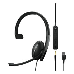 EPOS | SENNHEISER ADAPT 135T USB II Auricolare Cablato A Padiglione Ufficio USB tipo A Nero