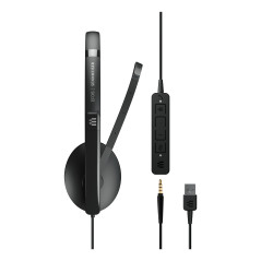 EPOS | SENNHEISER ADAPT 135T USB II Auricolare Cablato A Padiglione Ufficio USB tipo A Nero