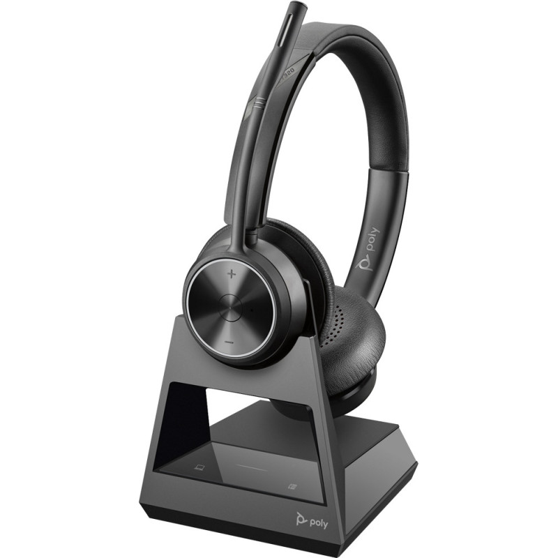 POLY Savi 7320 Office Auricolare Wireless Portatile Ufficio Nero