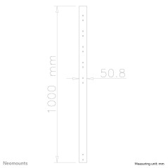 Neomounts Tubo telescopico per schermi LCD LED Plasma