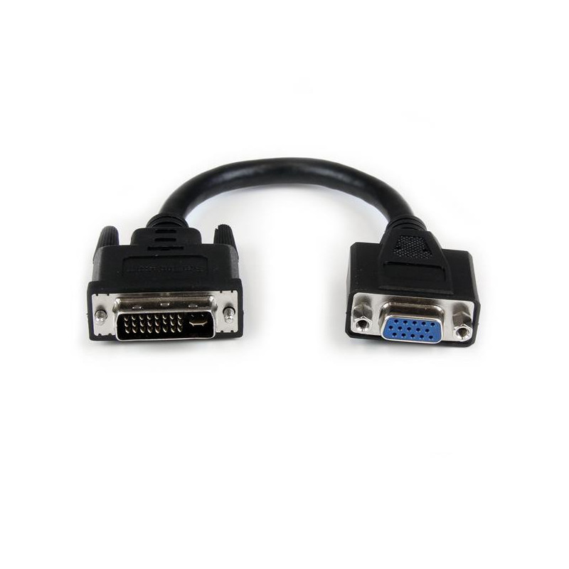 StarTech.com Adattatore cavo DVI a VGA da 20 cm - DVI-I maschio a VGA femmina