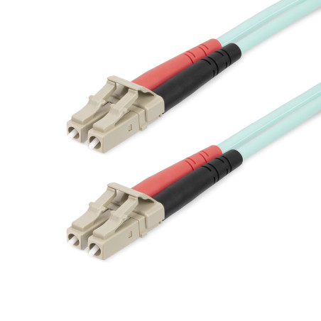 StarTech.com Cavo in Fibra Ottica Multimodale OM4 LC LC UPC da 25 m, Fibra LOMMF VCSEL da 50 125 µm, reti 100G, Cavo Ottico con