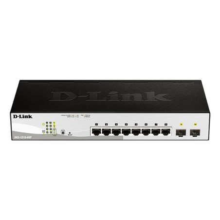 D-Link DGS-1210-08P Gestito L2 Gigabit Ethernet (10 100 1000) Supporto Power over Ethernet (PoE) Nero