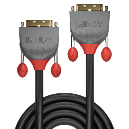 Lindy 36223 cavo DVI 3 m DVI-D Nero