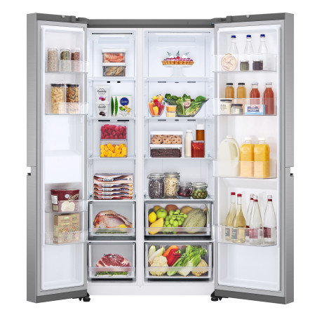 LG GSBV70PZTE Frigorifero Side-by-Side, Classe E, 655L, No frost, Inox