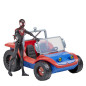 Marvel Spider-Man Spider Mobile e Miles Morales, veicolo da 15 cm con action figure, per bambini dai 4 anni in su