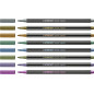 STABILO Pen 68 metallic marcatore Medio Rame, Oro, Blu metallizzato, Verde metallizato, Rosa metallizzato, Viola metallico,