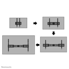 Neomounts support a parete per TV per impieghi gravosi