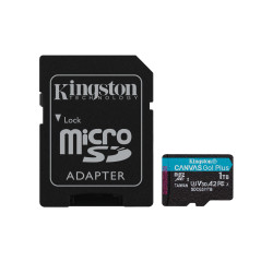 Kingston Technology Scheda microSDXC Canvas Go Plus 170R A2 U3 V30 da 1TB + adattatore