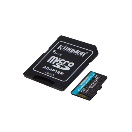 Kingston Technology Scheda microSDXC Canvas Go Plus 170R A2 U3 V30 da 1TB + adattatore