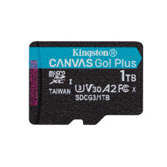 Kingston Technology Scheda microSDXC Canvas Go Plus 170R A2 U3 V30 da 1TB confezione singola senza adattatore