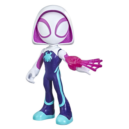 Marvel Spidey e I Suoi Fantastici Amici, mega Ghost-Spider, action figure da 22,5 cm, giocattolo per età prescolare, dai 3 anni