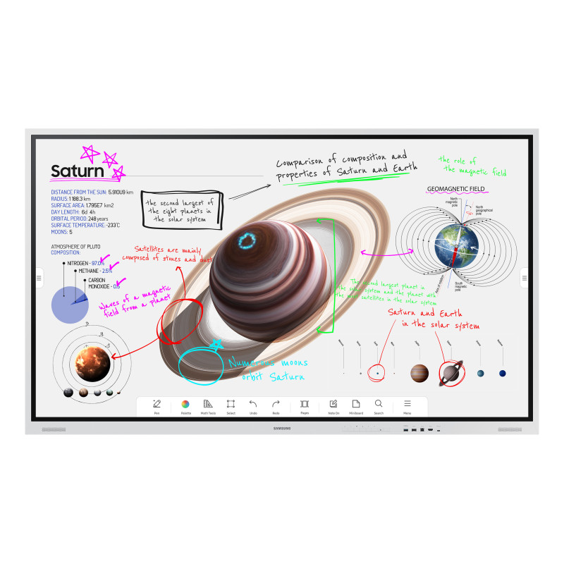 Samsung WM85B lavagna interattiva 2,16 m (85") 3840 x 2160 Pixel Touch screen Grigio, Bianco