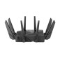 ASUS ROG Rapture GT-AXE16000 router wireless 10 Gigabit Ethernet Tri-band (2,4 GHz/5 GHz/6 GHz) Nero