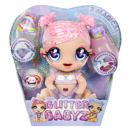 Glitter Babyz Doll Series 2- Dreamia Stardust (Pink Rainbow)