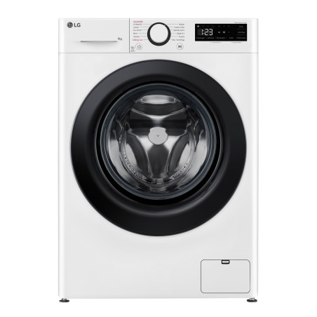 LG F4R3009NSWB Lavatrice 9kg AI DD, Classe A-10%, 1400 giri, Vapore, AI Wash