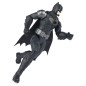 DC Comics | BATMAN | Personaggio Batman in scala 30 cm con Armatura Combact Grigio, mantello e 11 punti di articolazione -