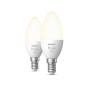 Philips Hue White 2 Lampadine Smart E14 40W