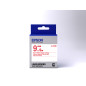 Epson Nastro fondo Standard Bianco per testo Rosso 9/9 LK-3WRN