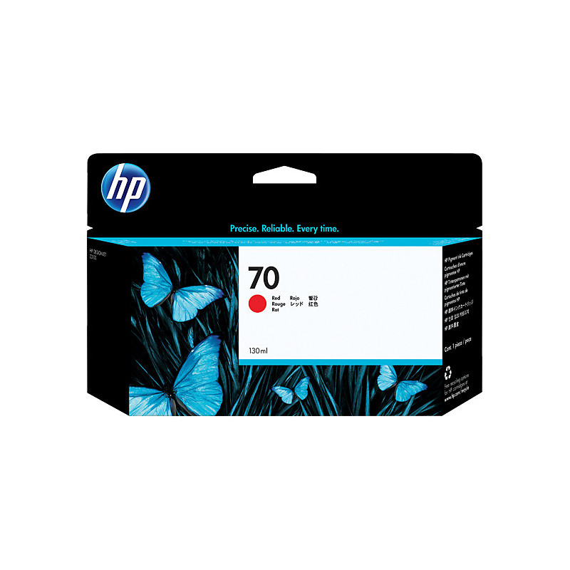 HP Cartuccia inchiostro rosso DesignJet 70, 130 ml