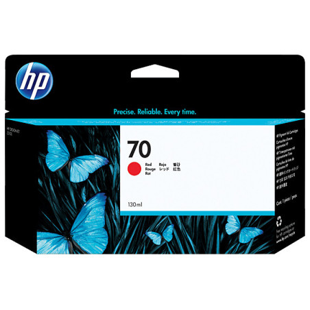 HP Cartuccia inchiostro rosso DesignJet 70, 130 ml