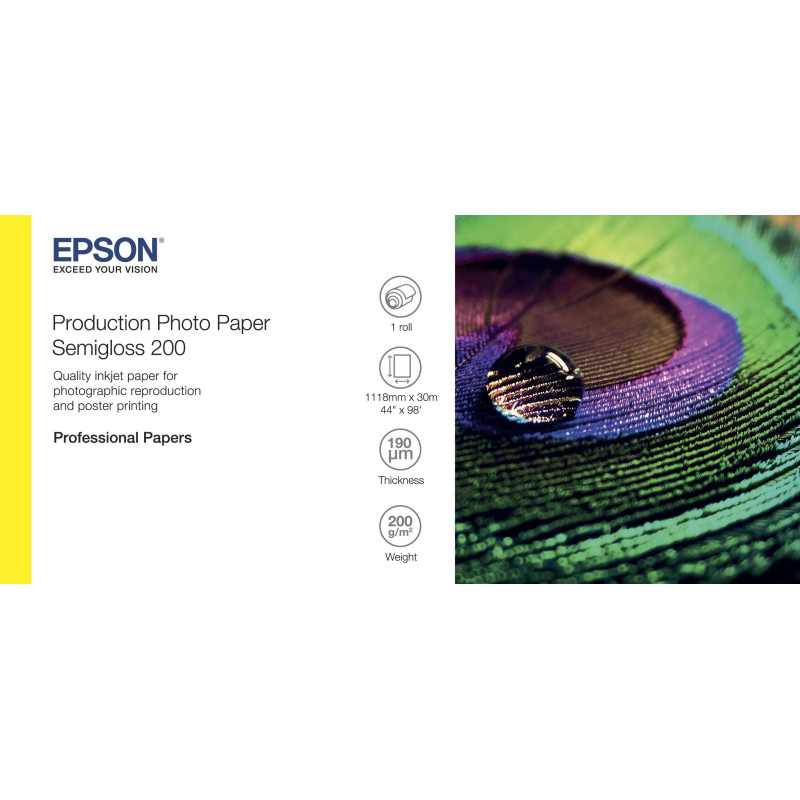 Epson Production Photo Paper Semigloss 200 44" x 30m