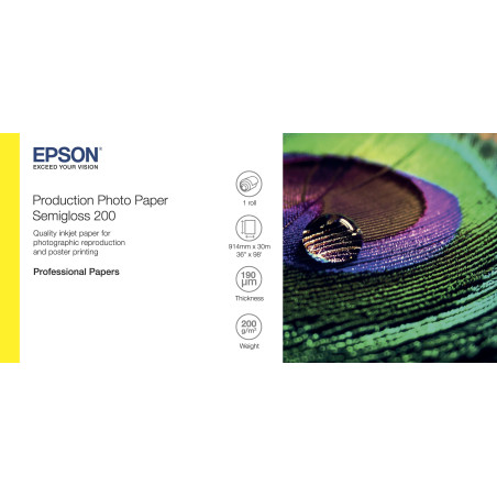 Epson Production Photo Paper Semigloss 200 36" x 30m