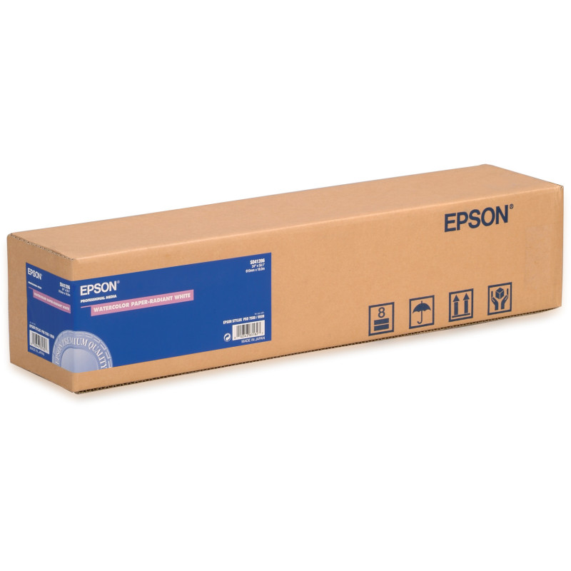 Epson Carta Acquerello "Radiant White", in rotoli da 60, 96cm (24'') x 18m.