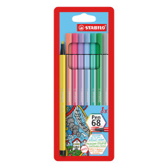 STABILO Pen 68 marcatore Multicolore 8 pz