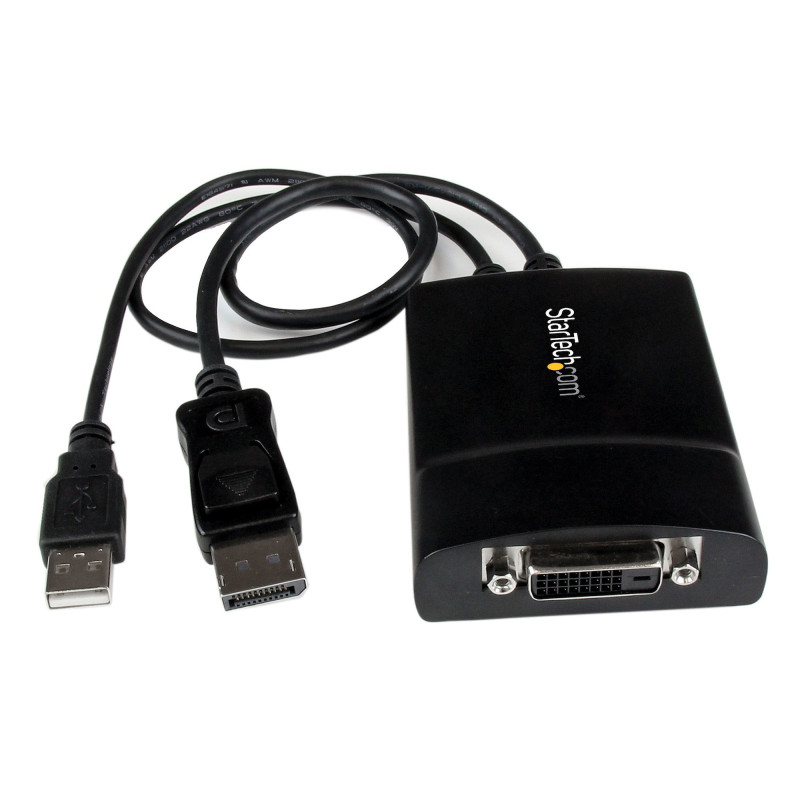 StarTech.com Adattatore attivo da DisplayPort a DVI Dual Link - Convertitore video da DisplayPort a DVI-D 2560x1600 60Hz - Da