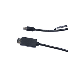 V7 Mini DisplayPort maschio a HDMI maschio, 2 metri 6,6 piedi, unidirezionale da DisplayPort nero, video Full 1080P