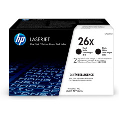 HP Confezione da 2 cartucce Toner originali nero ad alta capacità LaserJet 26X