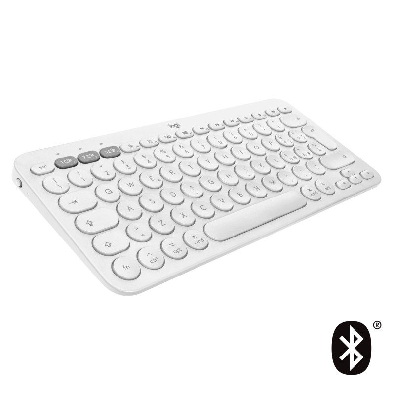 Logitech K380 Tastiera Bluetooth Multidispositivo per Mac, Sottile e Compatta, Easy-Switch fino a 3 Dispositivi, Compatibile