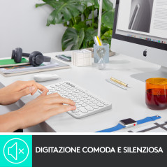 Logitech K380 Tastiera Bluetooth Multidispositivo per Mac, Sottile e Compatta, Easy-Switch fino a 3 Dispositivi, Compatibile