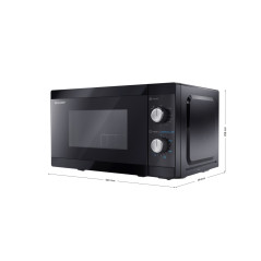 Sharp YC-MG01E-B forno a microonde Nero Microonde combinato Superficie piana 20 L 800 W